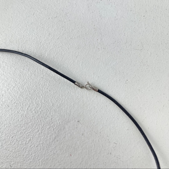 🚫SOLD🚫 NWOT Tektite Pendant Necklace Natural Ancient Stone Sterling Silver - Picture 9 of 16